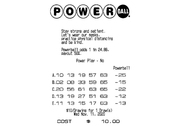 Powerball bilhete