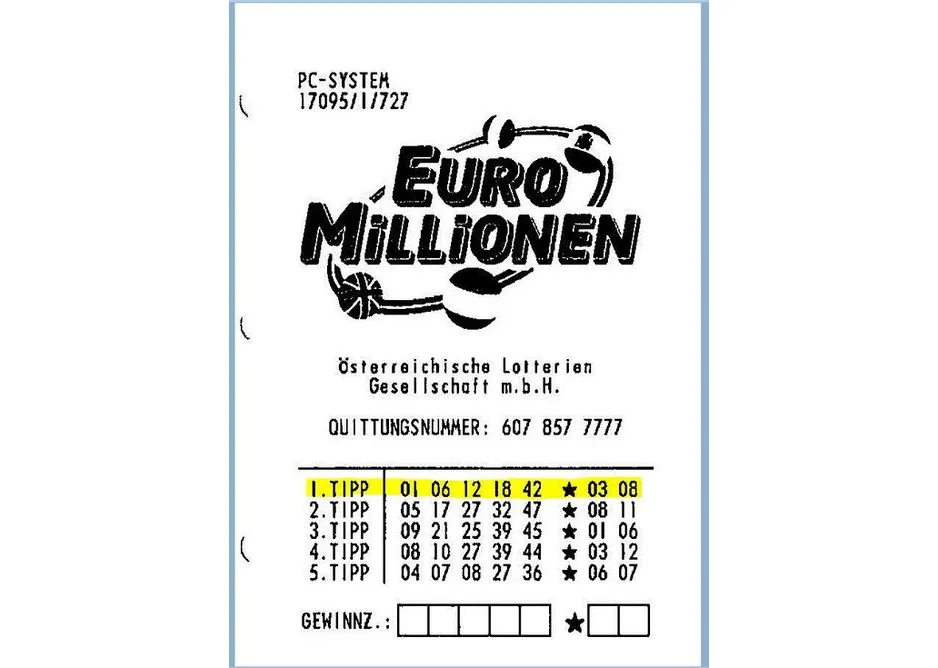 EuroMillions bilhete